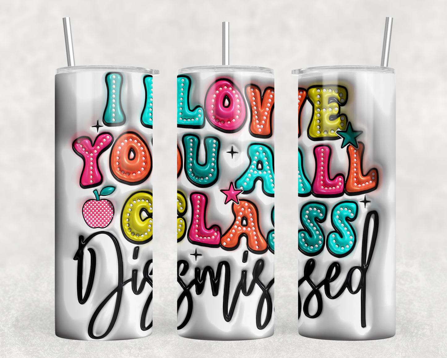 Teacher End Of Year 20oz Skinny Tumbler - 5351