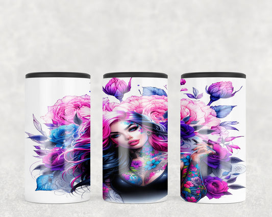 Tattoo Girl 5-in-1 Can Hugger Tumbler - 5354