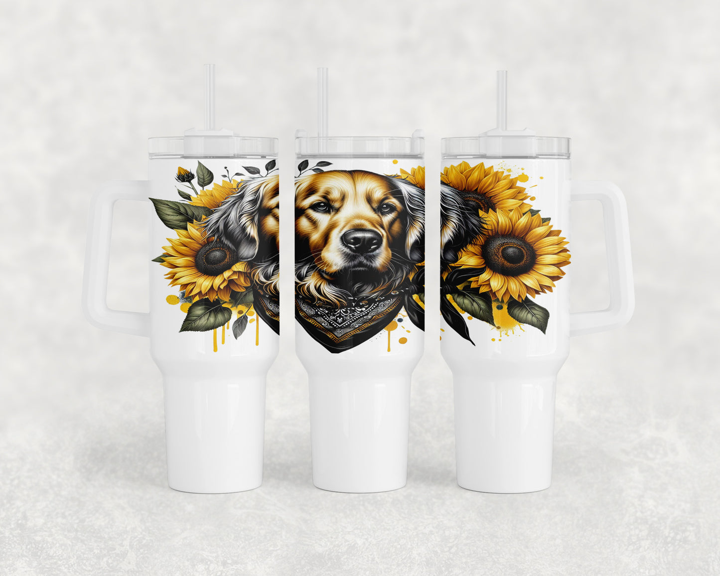 Golden Retriever Dog 40oz Tumbler - 5357