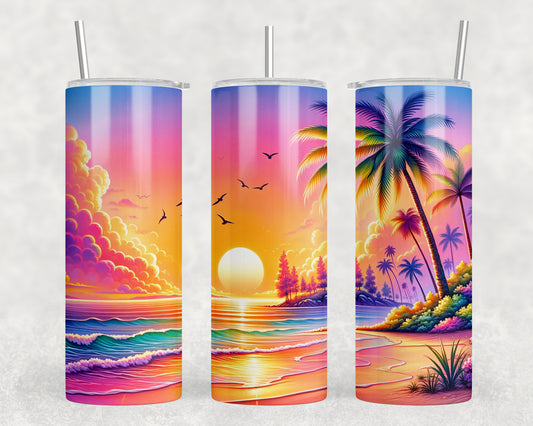 Beach Ocean 20oz Skinny Tumbler - 5368