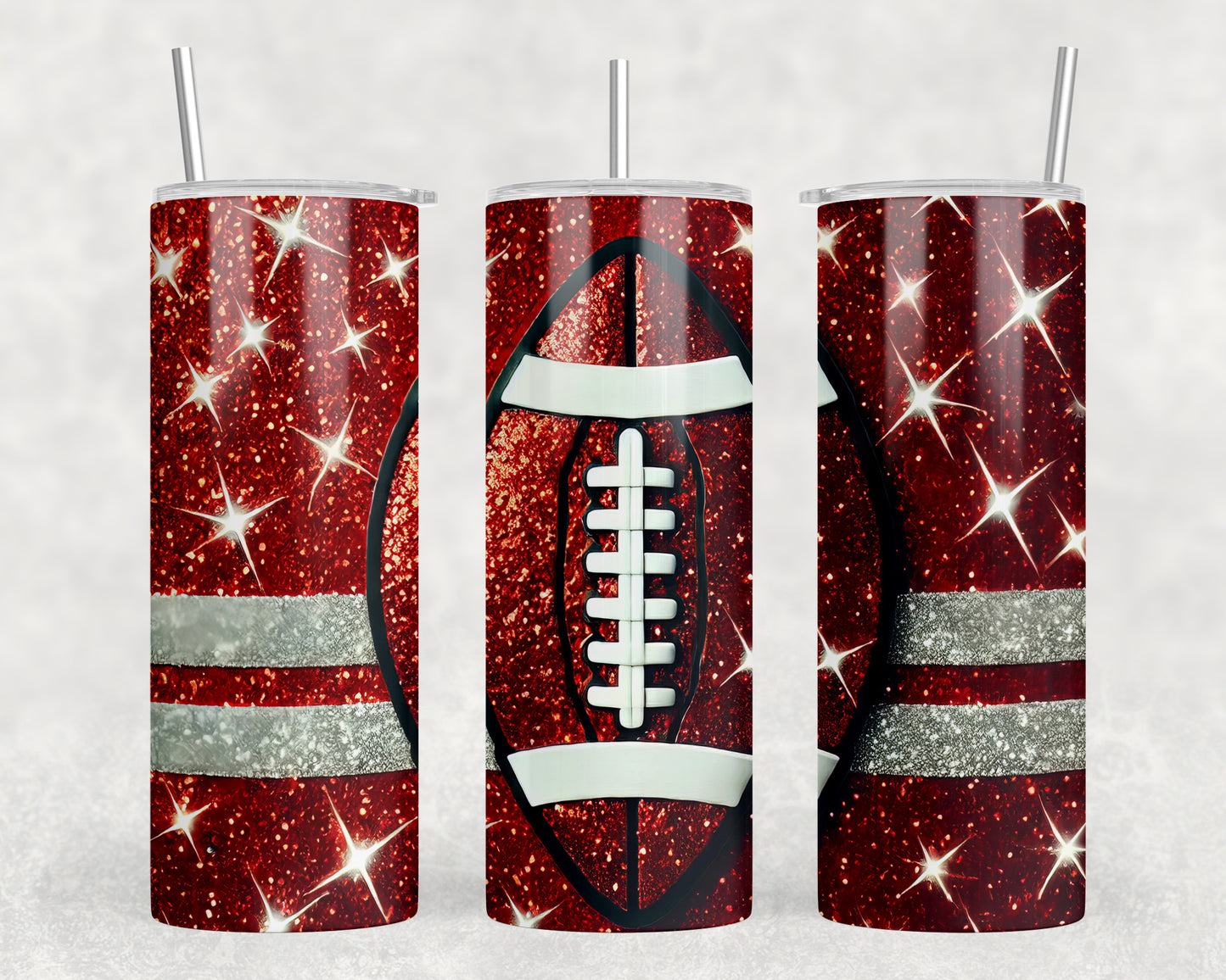 Football 20oz Skinny Tumbler - 5371