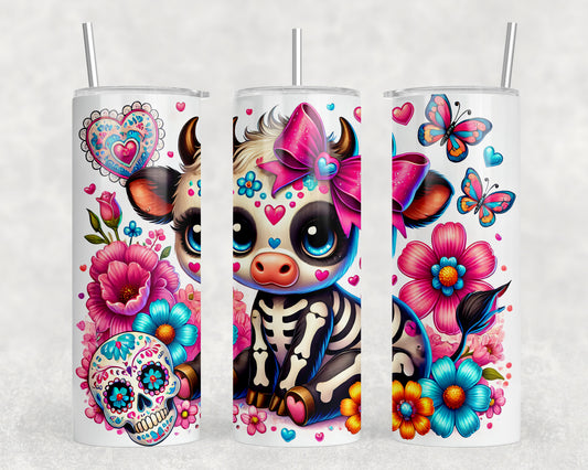 Halloween Cow 20oz Skinny Tumbler - 5374