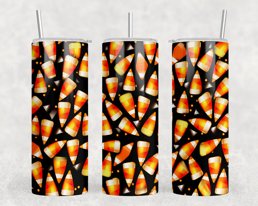 Halloween Candy Corn 20oz Skinny Tumbler - 5375