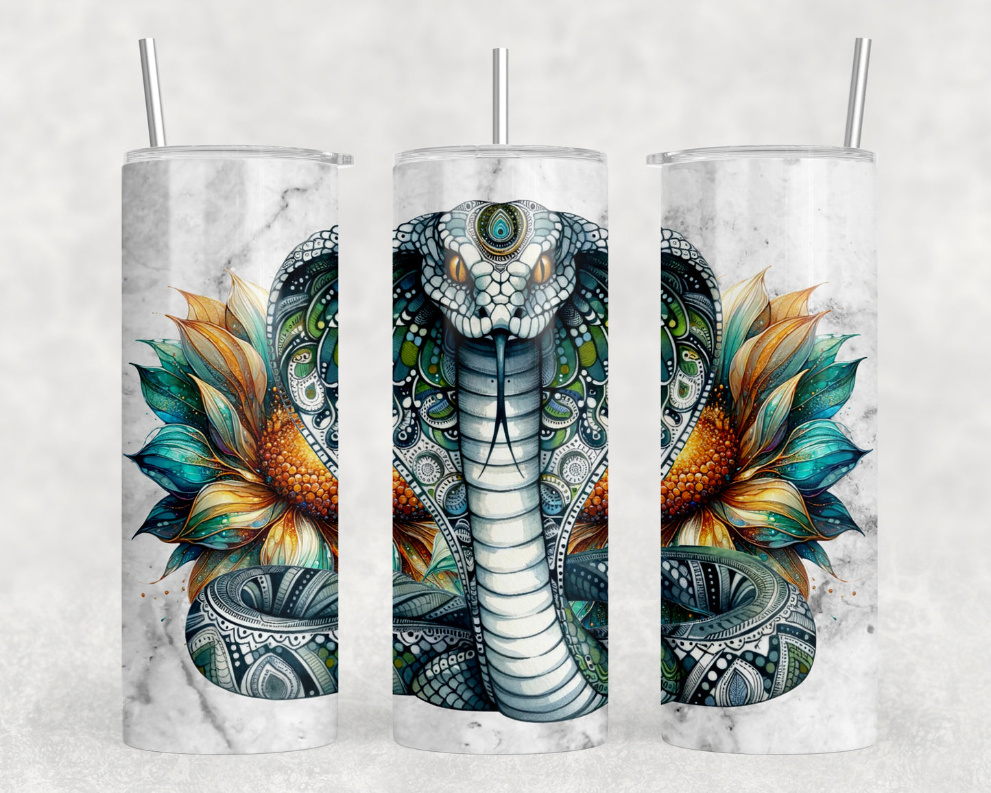 Cobra Snake 20oz Skinny Tumbler - 5384