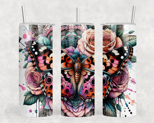 Butterfly 20oz Skinny Tumbler - 5386