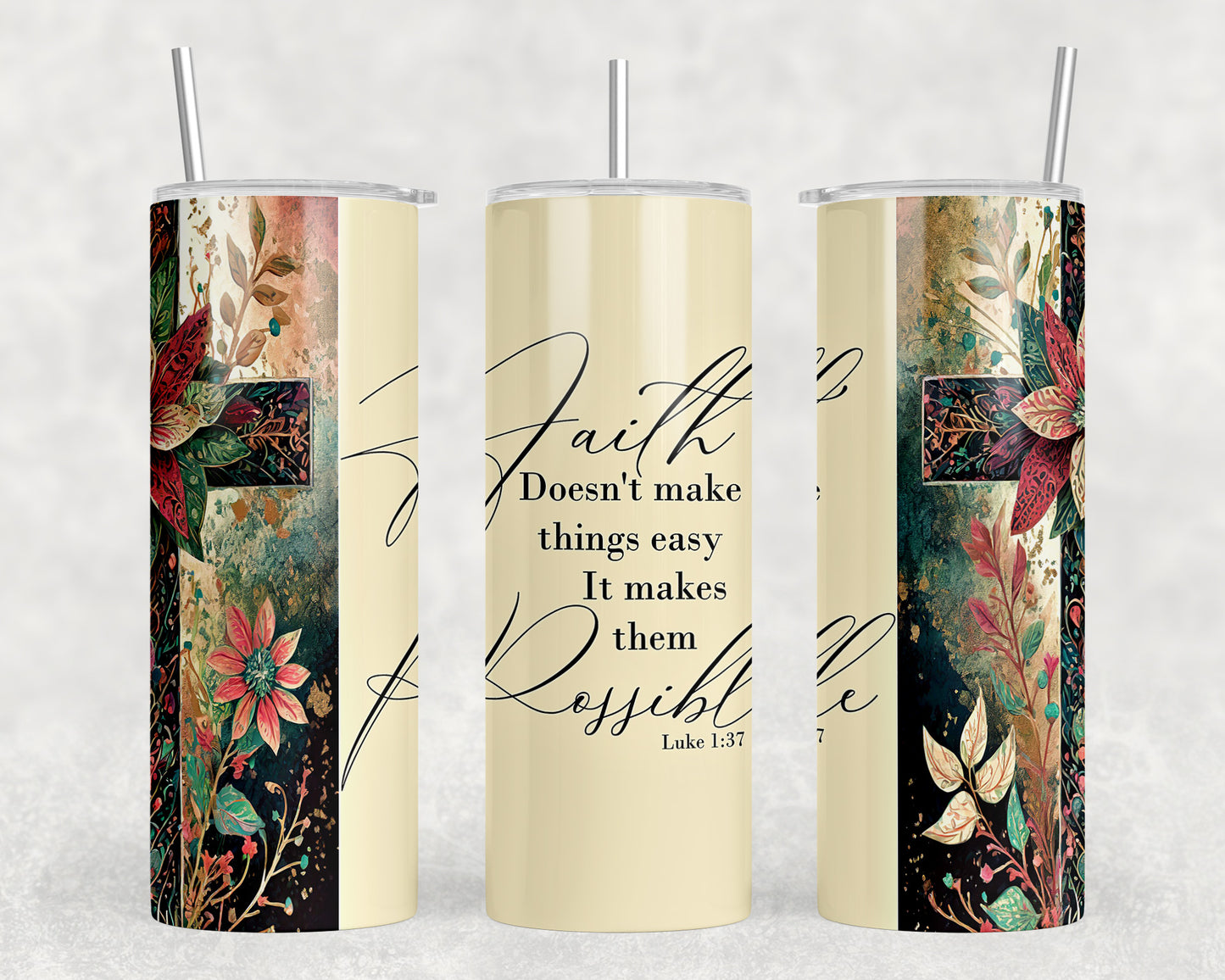 Bible Verse 20oz Skinny Tumbler - 5390