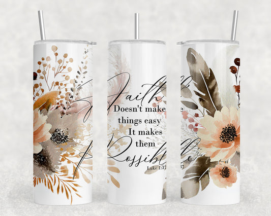 Bible Verse 20oz Skinny Tumbler - 5391