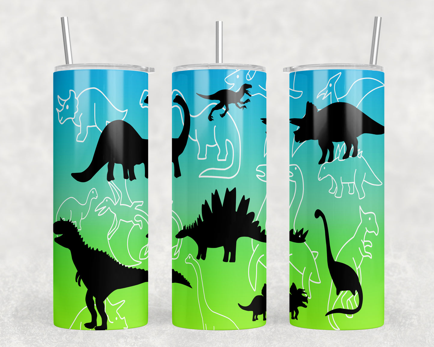 Dinosaurs 20oz Skinny Tumbler - 5396