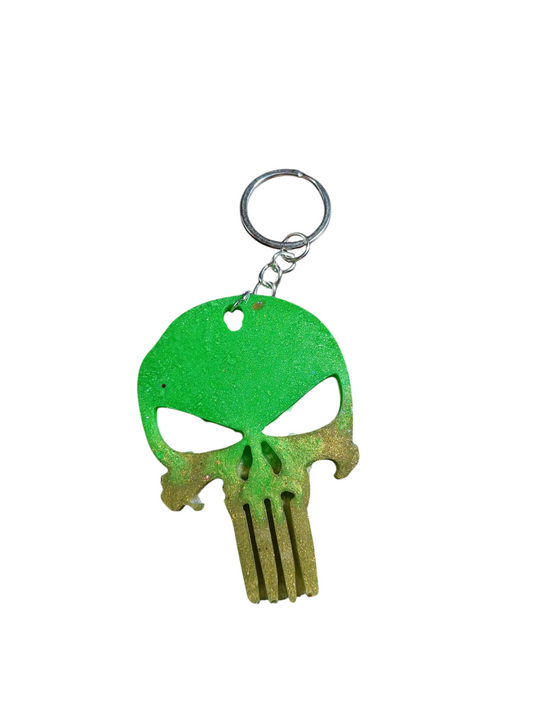 Skull Epoxy Keychain