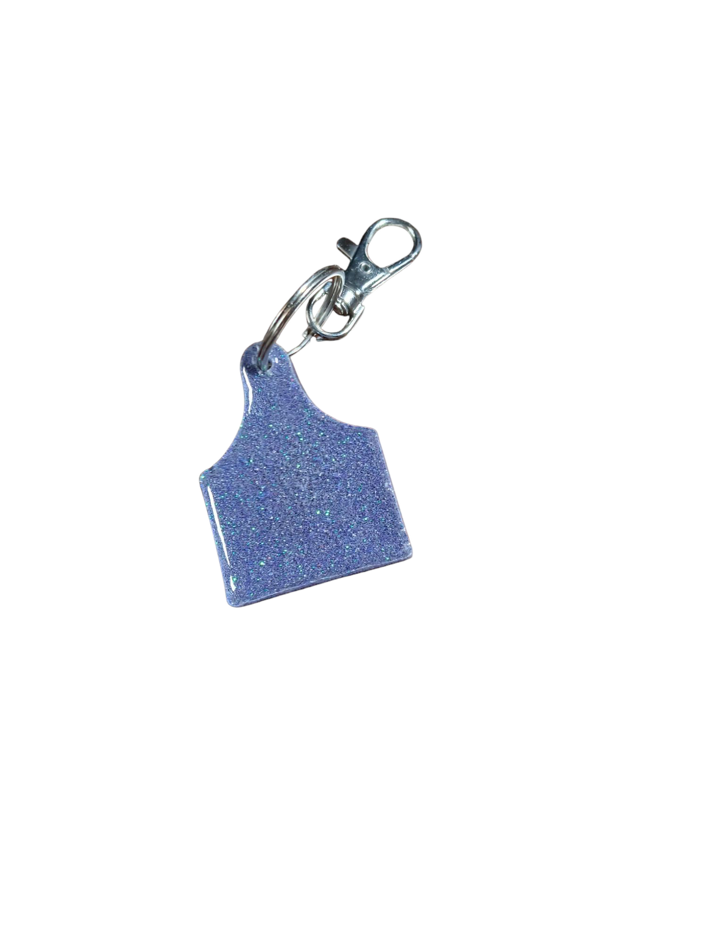 Ear Tag Epoxy Keychain