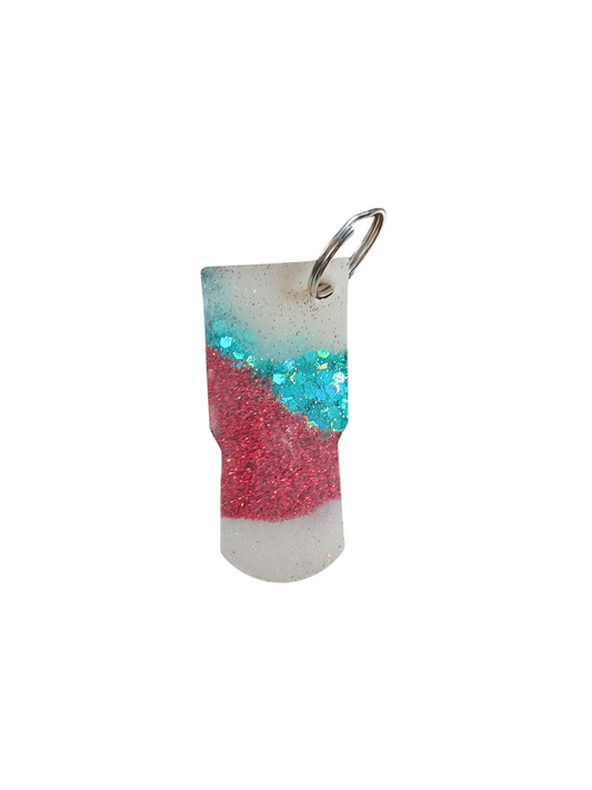 Tumbler Epoxy Keychain