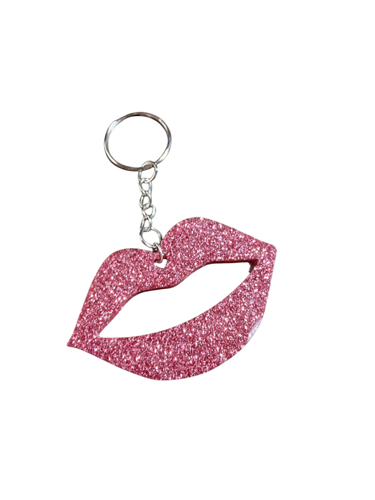 Lips Epoxy Keychain