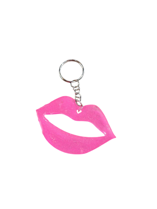 Lips Epoxy Keychain