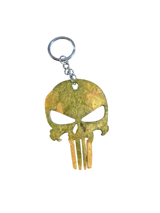 Skull Epoxy Keychain