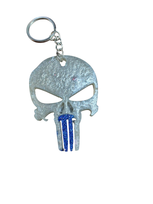 Skull Epoxy Keychain