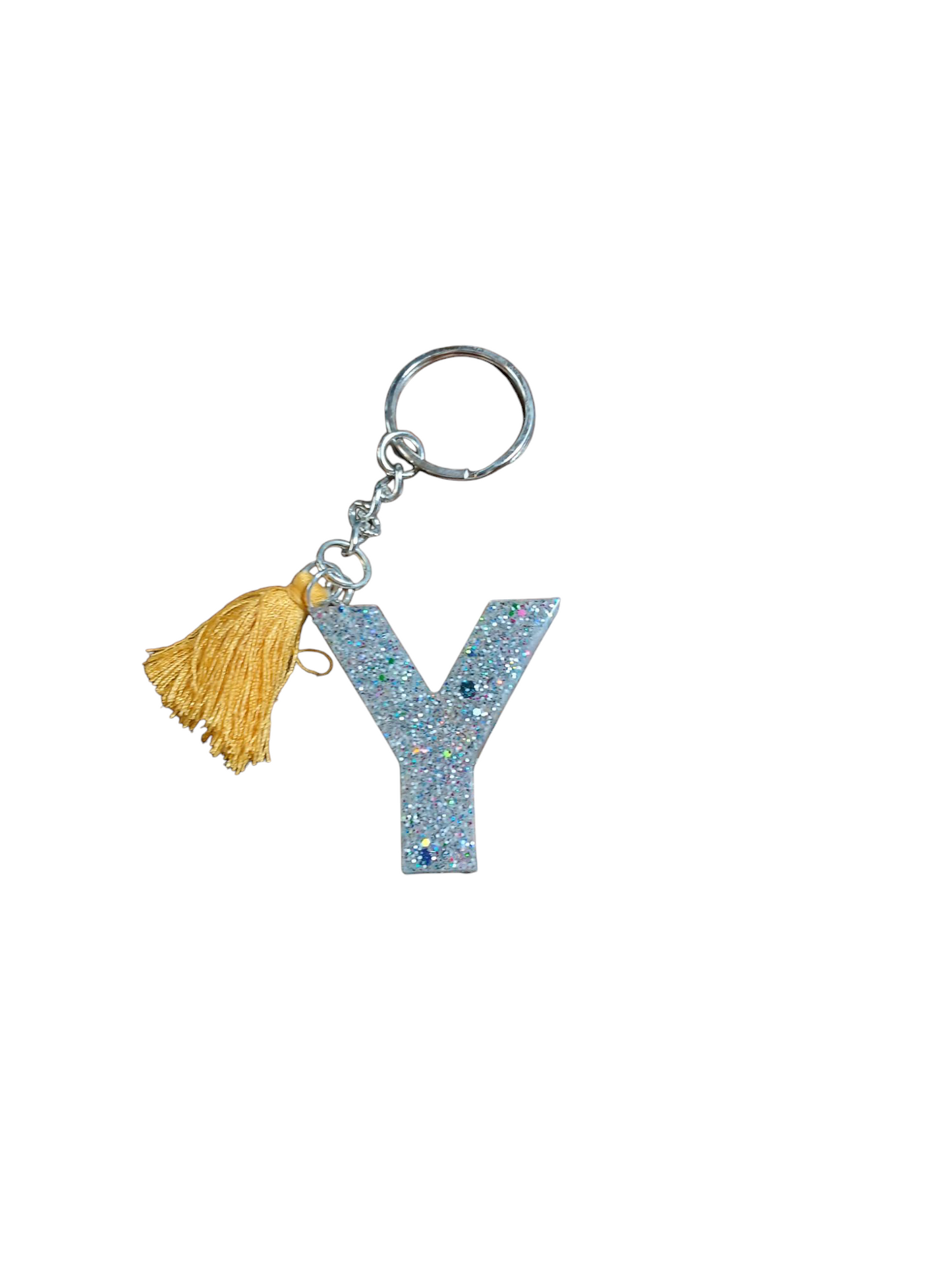 Letter Y Epoxy Keychain