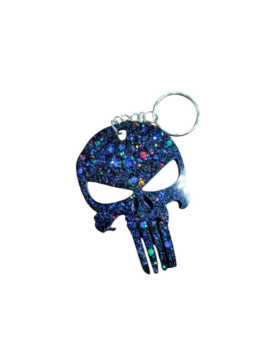 Skull Epoxy Keychain