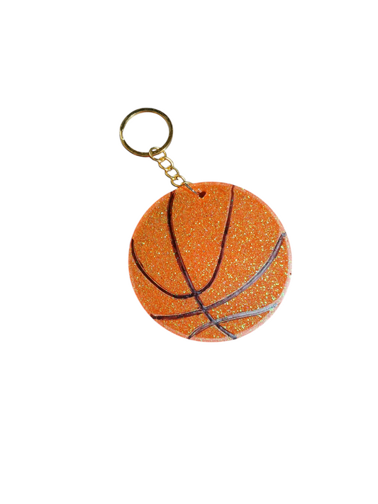 Basketball Epoxy Keychain