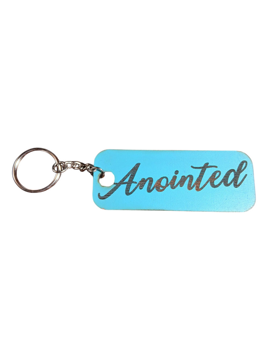 Anointed Wooden Keychain